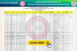 Jharkhand BEd Seat Allotment List 2023