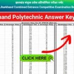 Jharkhand Polytechnic Exam Answer Key 2024